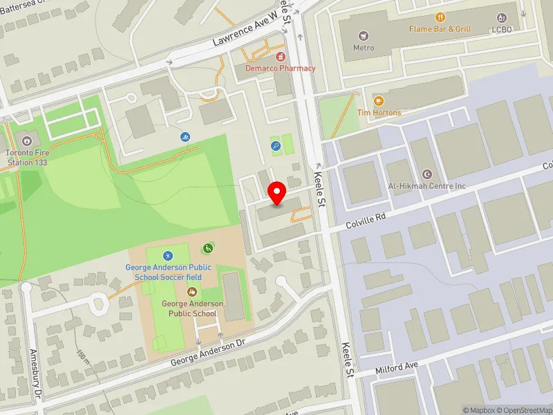 RentSafeTO apartment evaluation map view of 2370 KEELE ST in York South-Weston, Toronto