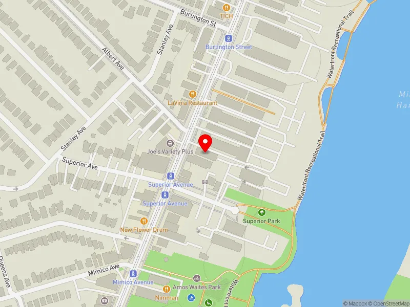 RentSafeTO apartment evaluation map view of 2377 LAKE SHORE BLVD W in Etobicoke-Lakeshore, Toronto