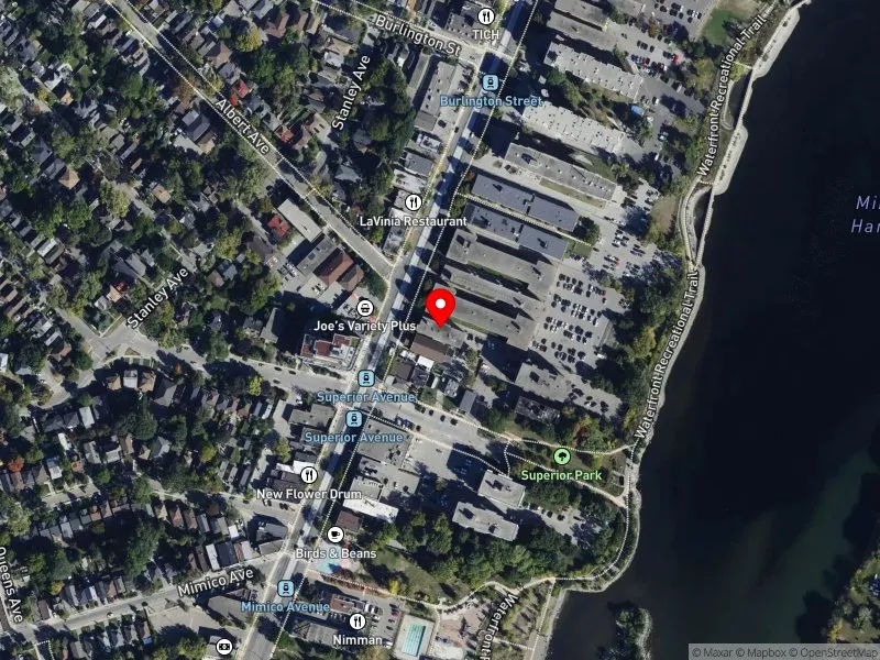 RentSafeTO apartment evaluation satellite view of 2377 LAKE SHORE BLVD W in Etobicoke-Lakeshore, Toronto