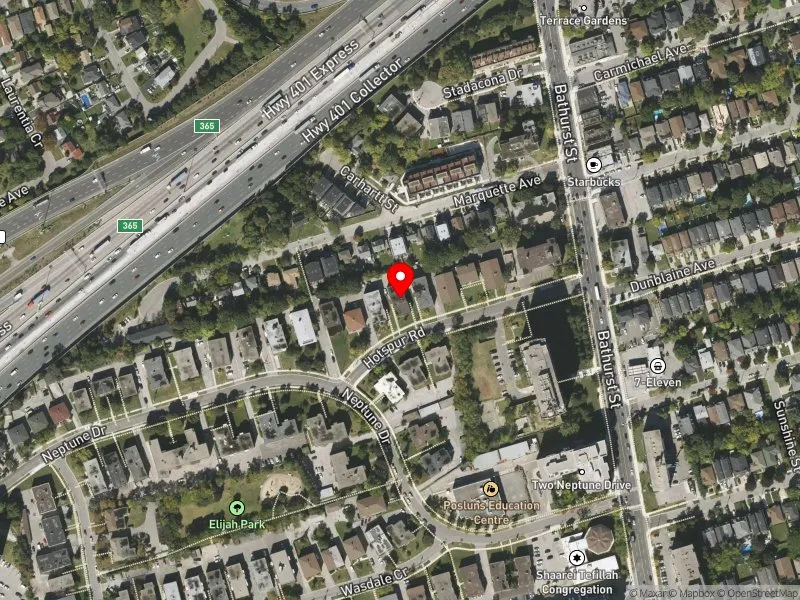 RentSafeTO apartment evaluation satellite view of 24 HOTSPUR RD in Eglinton-Lawrence, Toronto