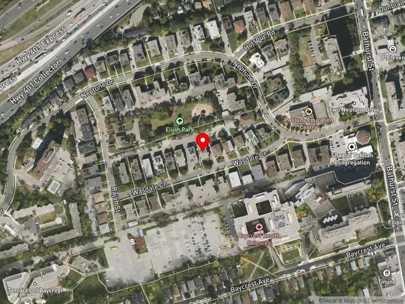 RentSafeTO apartment evaluation satellite view of 24 WASDALE CRES in Eglinton-Lawrence, Toronto