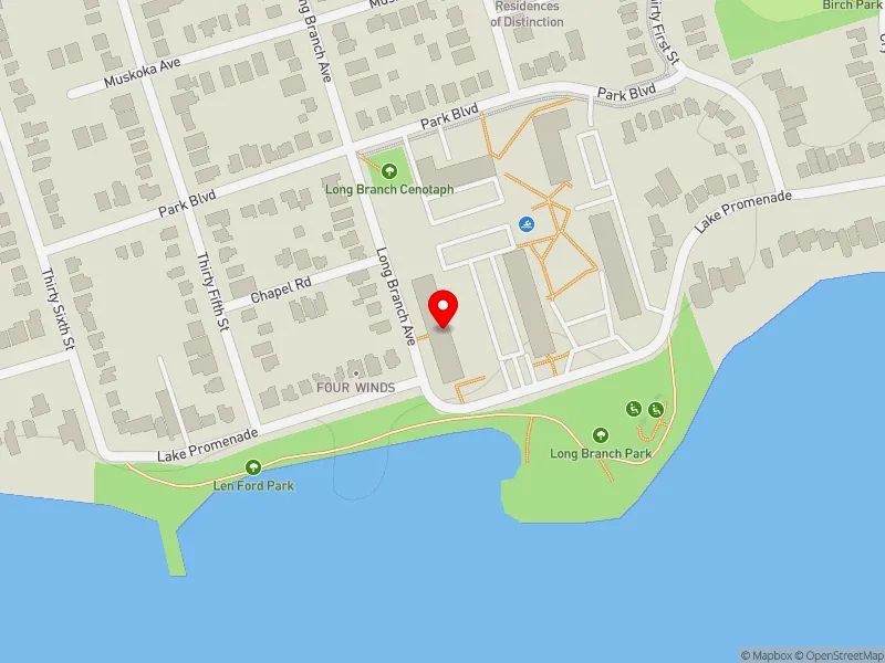 RentSafeTO apartment evaluation map view of 240 LAKE PROMENADE in Etobicoke-Lakeshore, Toronto