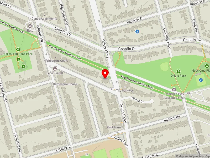 RentSafeTO apartment evaluation map view of 240 ORIOLE PKWY in Toronto-St. Paul's, Toronto