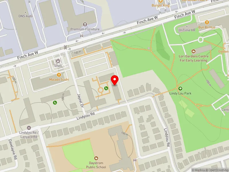 RentSafeTO apartment evaluation map view of 2431 FINCH AVE W in Humber River-Black Creek, Toronto