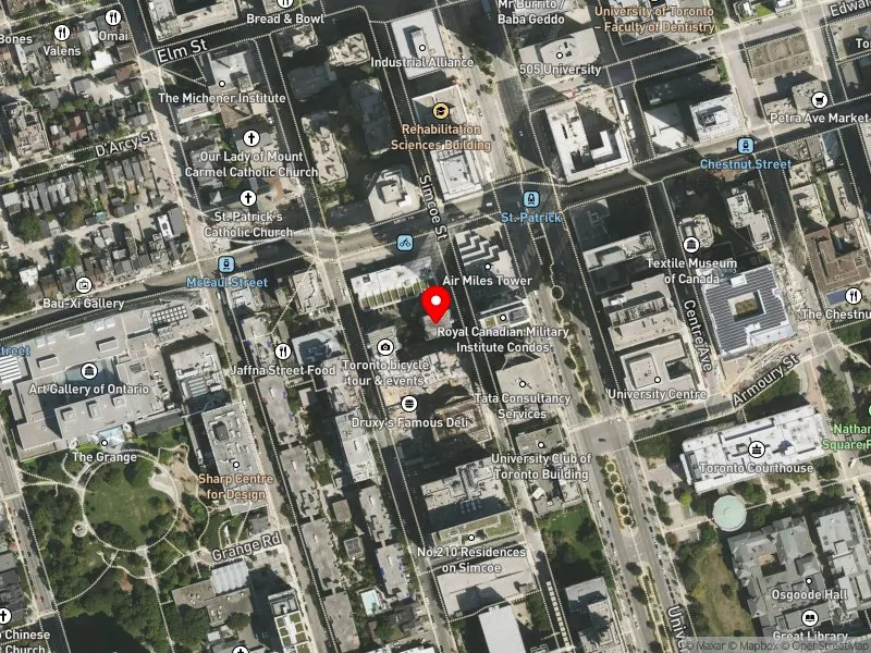 RentSafeTO apartment evaluation satellite view of 248 SIMCOE ST in Spadina-Fort York, Toronto