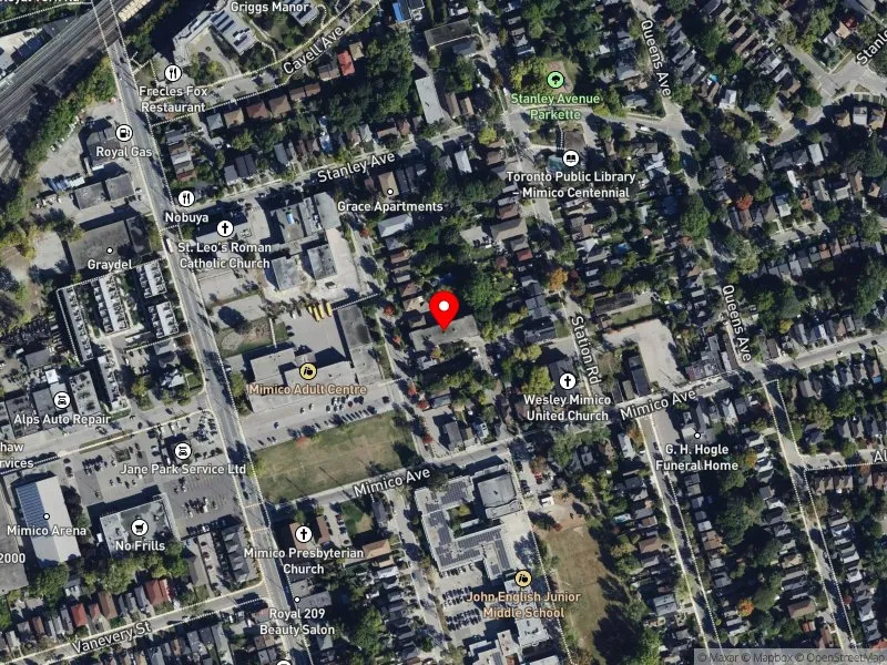 RentSafeTO apartment evaluation satellite view of 25 ELIZABETH ST in Etobicoke-Lakeshore, Toronto