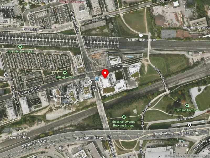 RentSafeTO apartment evaluation satellite view of 25 ORDNANCE ST in Spadina-Fort York, Toronto