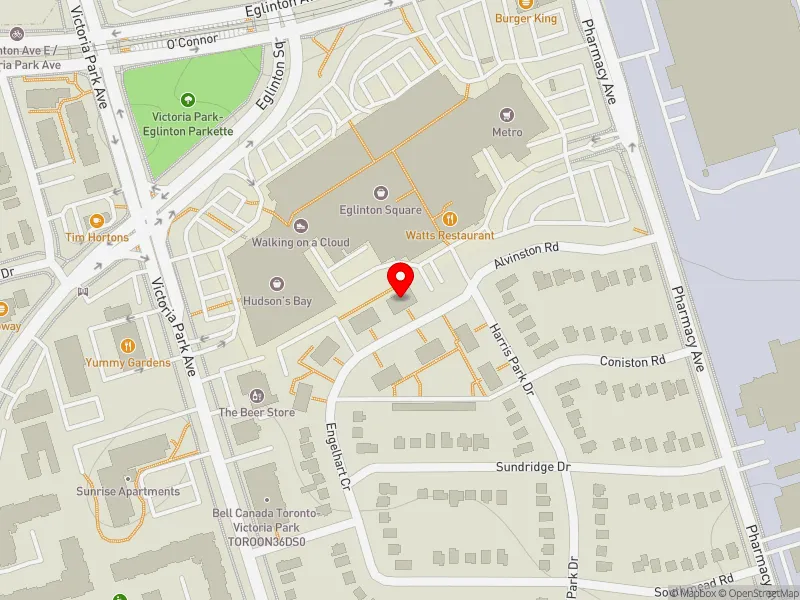 RentSafeTO apartment evaluation map view of 26 ENGELHART CRES in Scarborough Southwest, Toronto