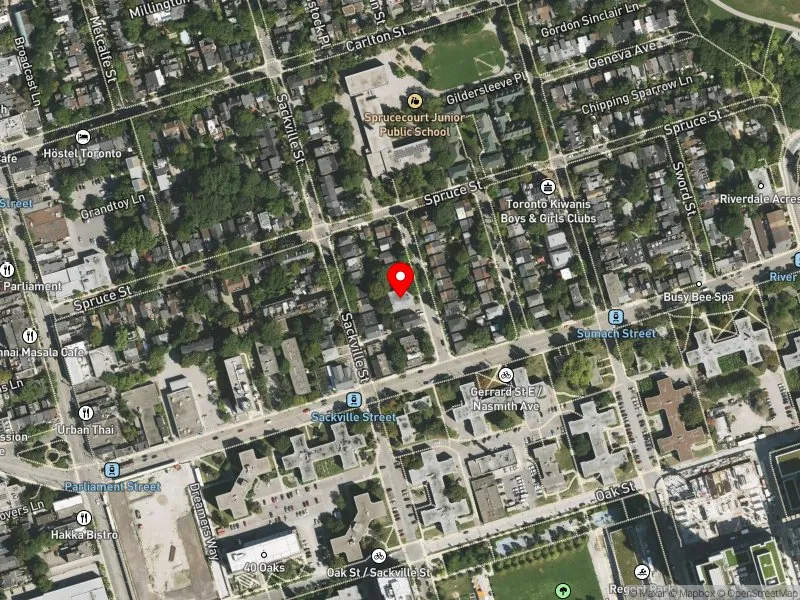 RentSafeTO apartment evaluation satellite view of 26 GIFFORD ST in Toronto Centre, Toronto