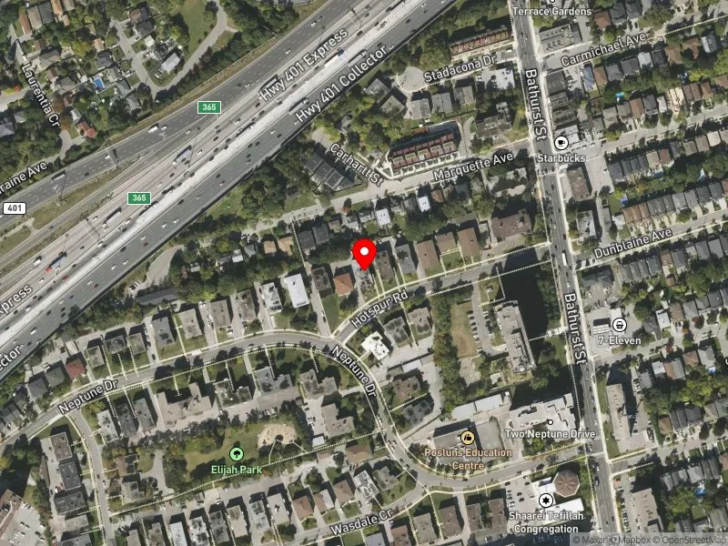 RentSafeTO apartment evaluation satellite view of 26 HOTSPUR RD in Eglinton-Lawrence, Toronto