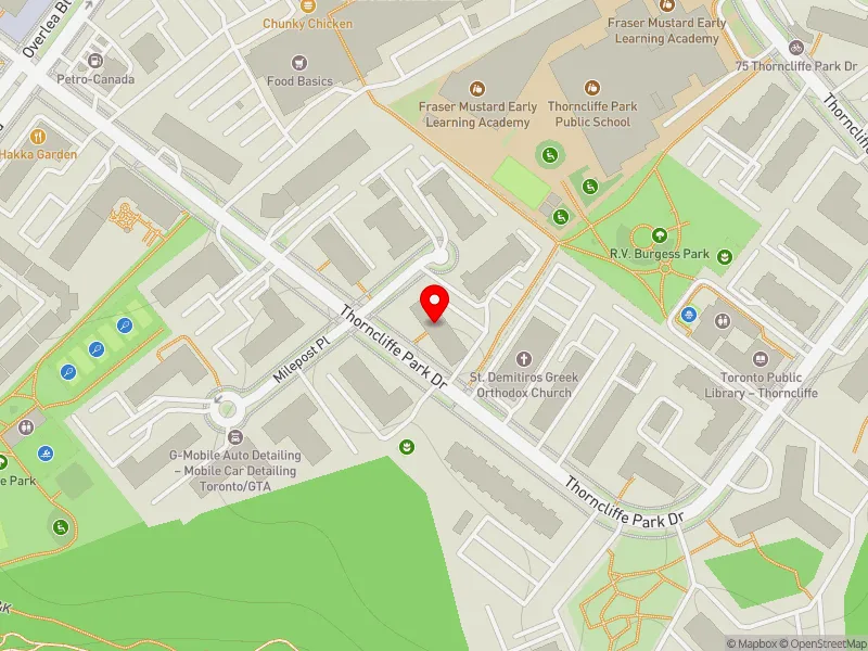 RentSafeTO apartment evaluation map view of 26 THORNCLIFFE PARK DR in Don Valley West, Toronto