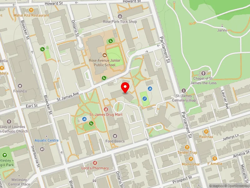 RentSafeTO apartment evaluation map view of 260 WELLESLEY ST E in Toronto Centre, Toronto