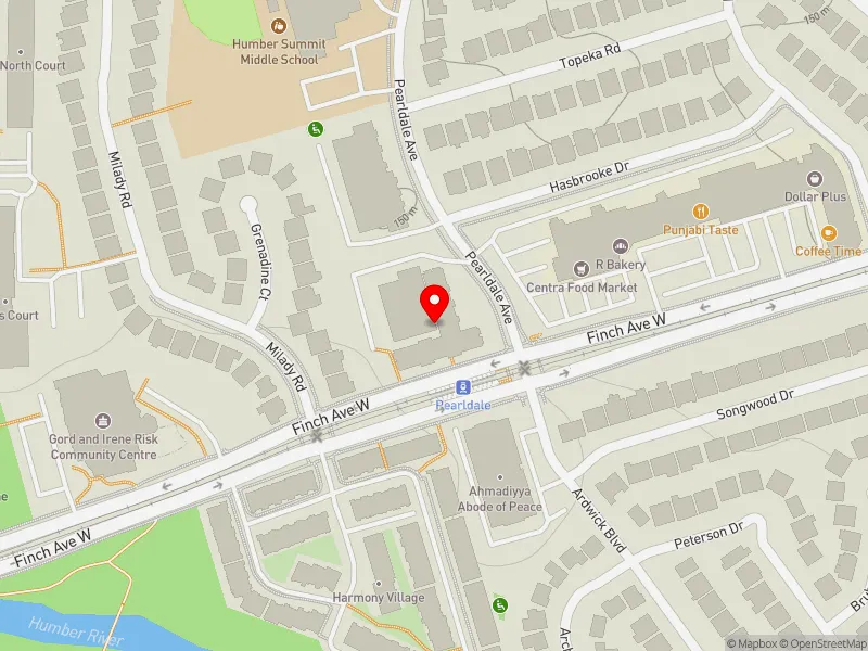RentSafeTO apartment evaluation map view of 2600 FINCH AVE W in Humber River-Black Creek, Toronto