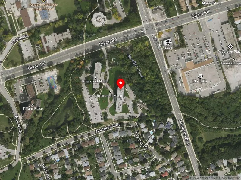 RentSafeTO apartment evaluation satellite view of 263 DIXON RD in Etobicoke Centre, Toronto