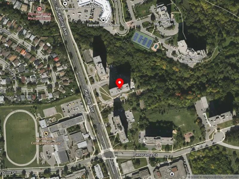 RentSafeTO apartment evaluation satellite view of 2667 KIPLING AVE in Etobicoke North, Toronto