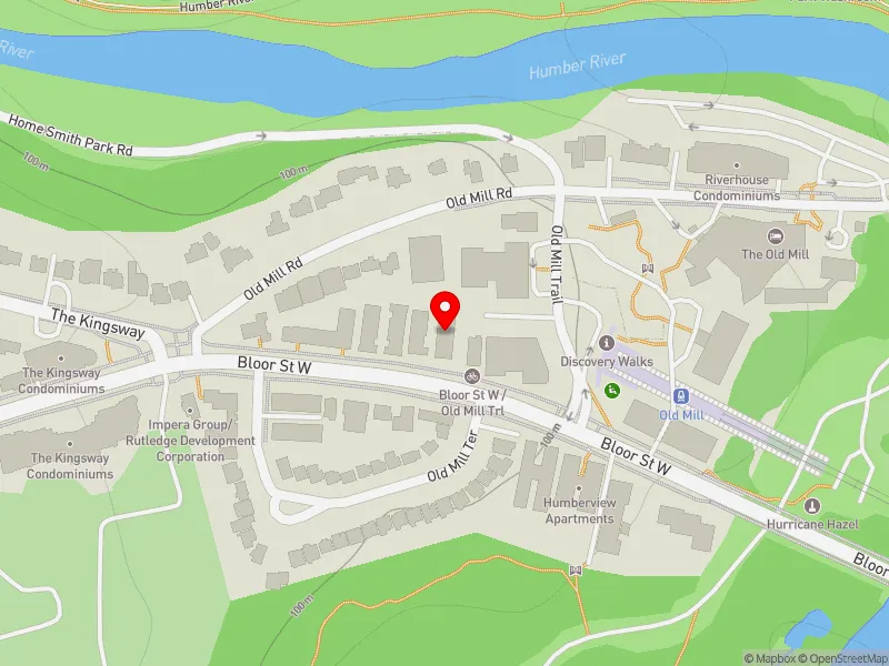 RentSafeTO apartment evaluation map view of 2684 BLOOR ST W in Etobicoke-Lakeshore, Toronto