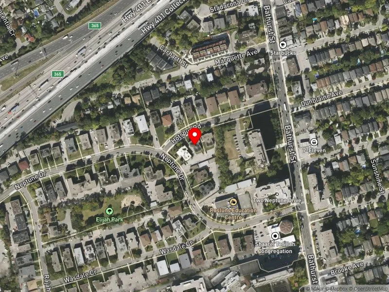 RentSafeTO apartment evaluation satellite view of 27 HOTSPUR RD in Eglinton-Lawrence, Toronto