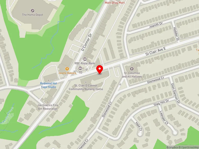 RentSafeTO apartment evaluation map view of 2701-2703 ST CLAIR AVE E in Beaches-East York, Toronto