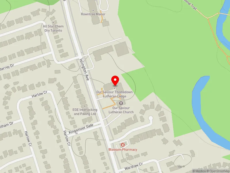 RentSafeTO apartment evaluation map view of 2715 ISLINGTON AVE in Etobicoke North, Toronto