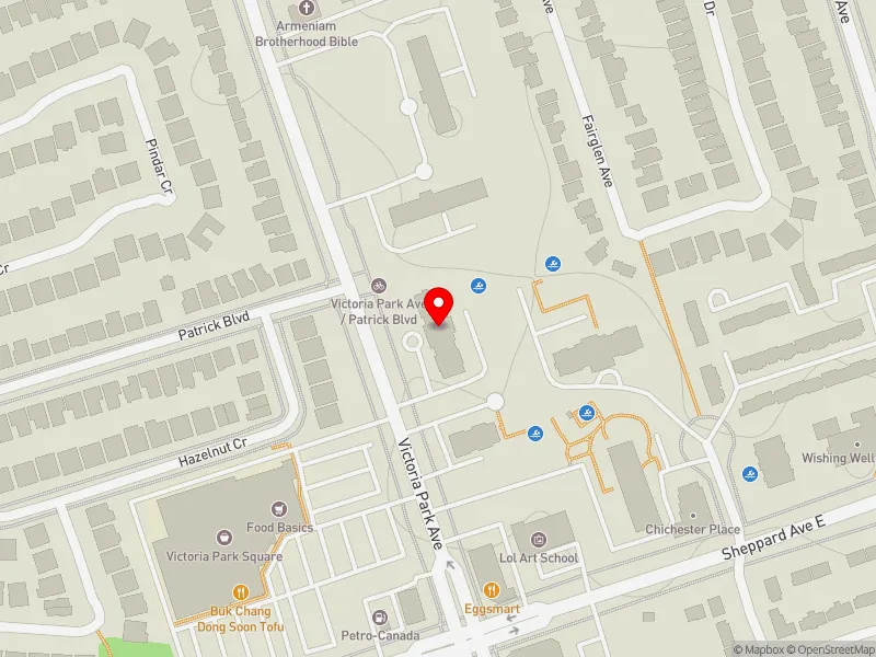 RentSafeTO apartment evaluation map view of 2727 VICTORIA PARK AVE in Scarborough-Agincourt, Toronto
