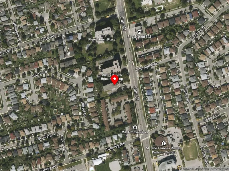 RentSafeTO apartment evaluation satellite view of 2740 JANE ST in Humber River-Black Creek, Toronto
