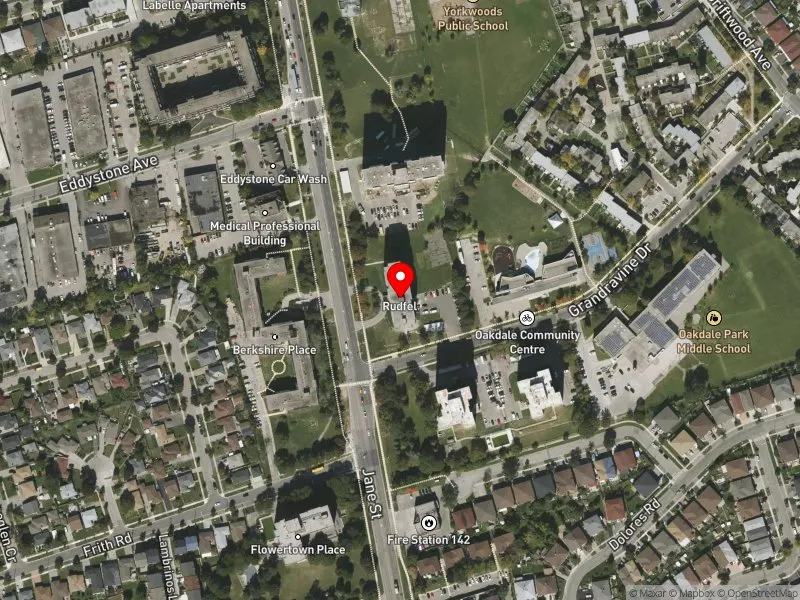 RentSafeTO apartment evaluation satellite view of 2755 JANE ST in Humber River-Black Creek, Toronto