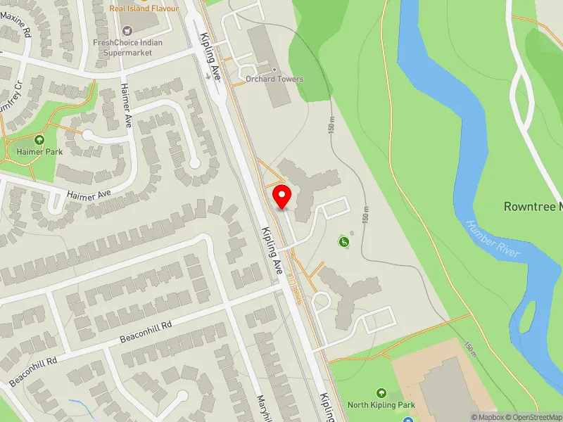 RentSafeTO apartment evaluation map view of 2757 KIPLING AVE in Etobicoke North, Toronto
