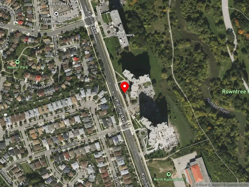 RentSafeTO apartment evaluation satellite view of 2757 KIPLING AVE in Etobicoke North, Toronto