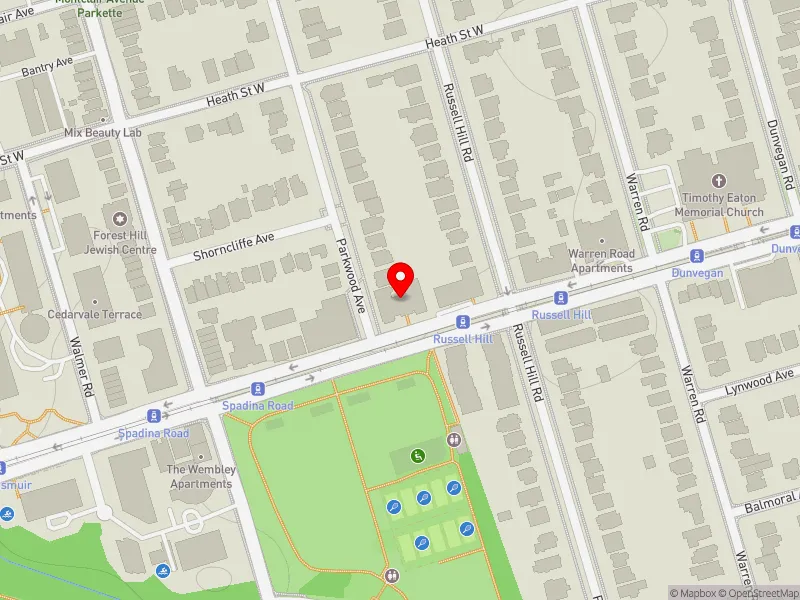RentSafeTO apartment evaluation map view of 276 ST CLAIR AVE W in Toronto-St. Paul's, Toronto