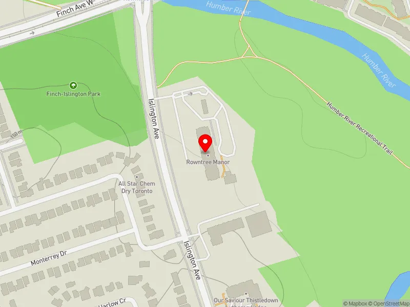 RentSafeTO apartment evaluation map view of 2765 ISLINGTON AVE in Etobicoke North, Toronto