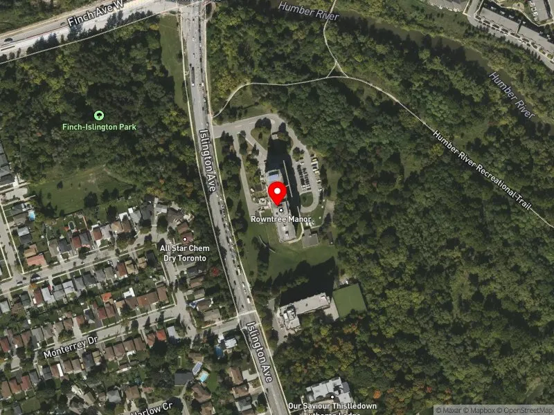 RentSafeTO apartment evaluation satellite view of 2765 ISLINGTON AVE in Etobicoke North, Toronto