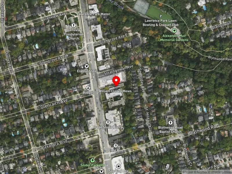 RentSafeTO apartment evaluation satellite view of 2765 YONGE ST in Don Valley West, Toronto