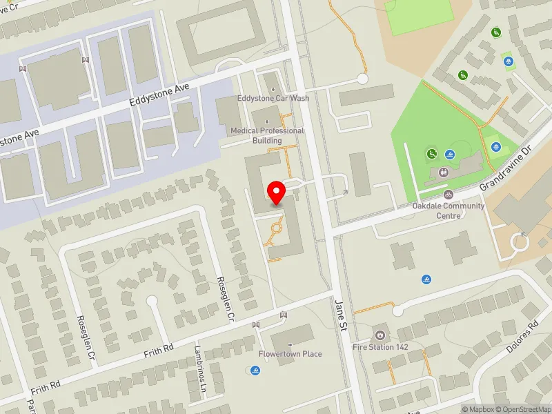 RentSafeTO apartment evaluation map view of 2770 JANE ST in Humber River-Black Creek, Toronto