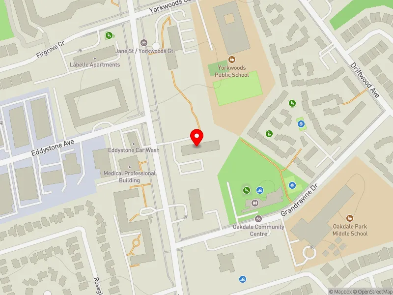 RentSafeTO apartment evaluation map view of 2775 JANE ST in Humber River-Black Creek, Toronto