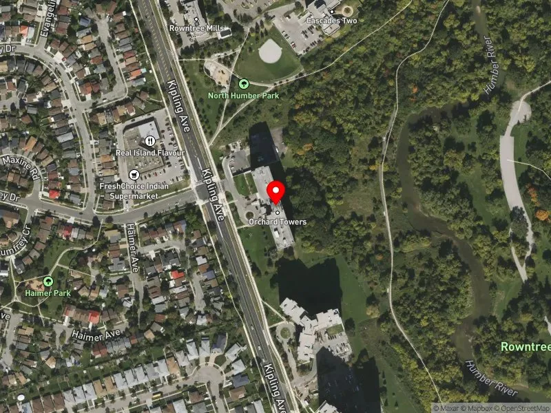 RentSafeTO apartment evaluation satellite view of 2777 KIPLING AVE in Etobicoke North, Toronto