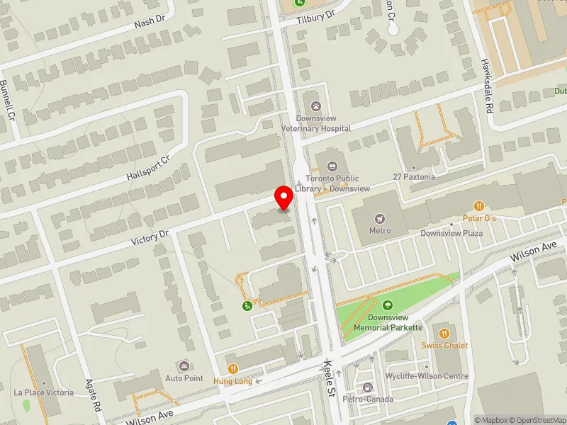 RentSafeTO apartment evaluation map view of 2788 KEELE ST in York Centre, Toronto