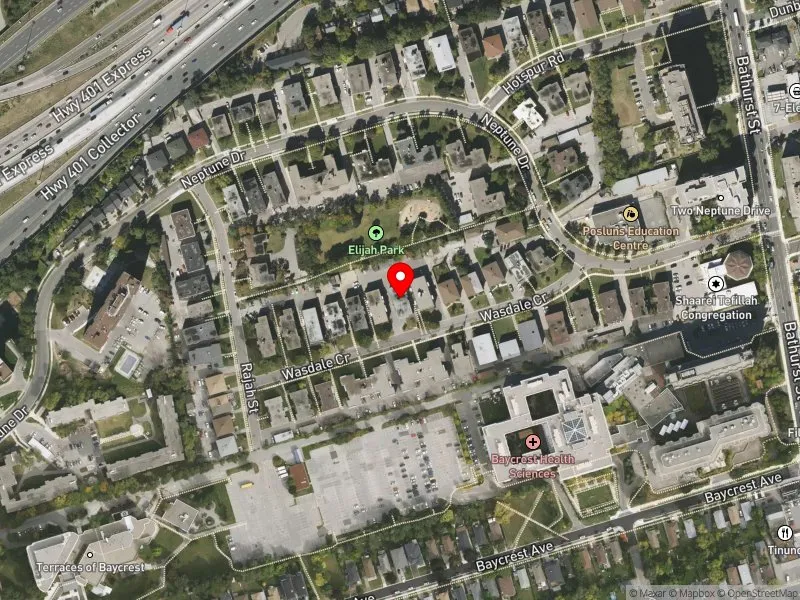 RentSafeTO apartment evaluation satellite view of 28 WASDALE CRES in Eglinton-Lawrence, Toronto