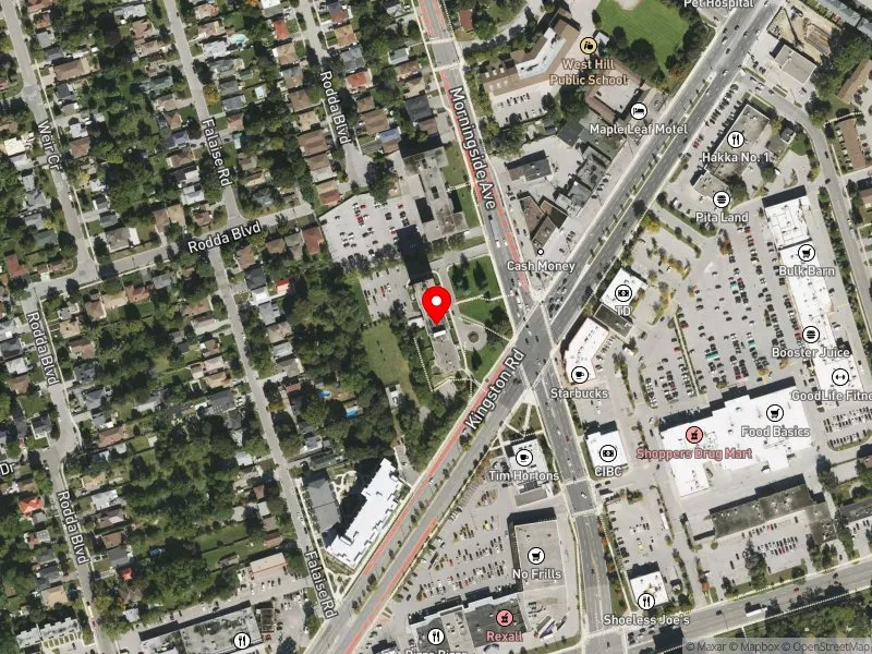 RentSafeTO apartment evaluation satellite view of 280 MORNINGSIDE AVE in Scarborough-Guildwood, Toronto