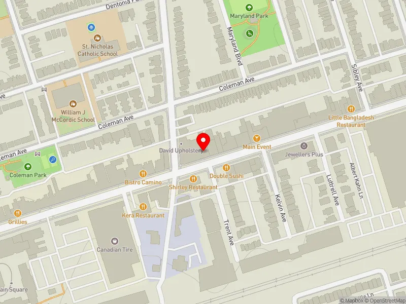 RentSafeTO apartment evaluation map view of 2802 DANFORTH AVE in Beaches-East York, Toronto