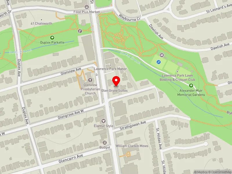 RentSafeTO apartment evaluation map view of 2837 YONGE ST in Don Valley West, Toronto
