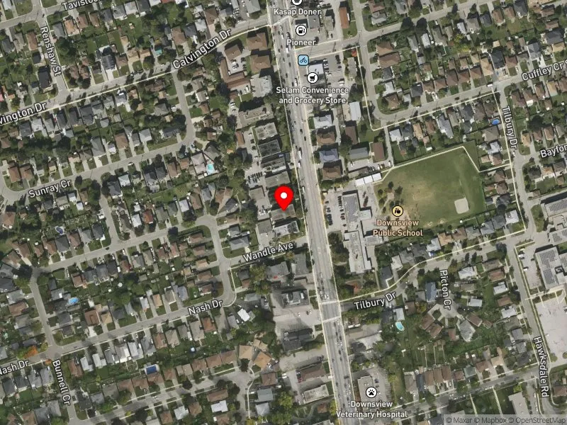RentSafeTO apartment evaluation satellite view of 2852 KEELE ST in York Centre, Toronto