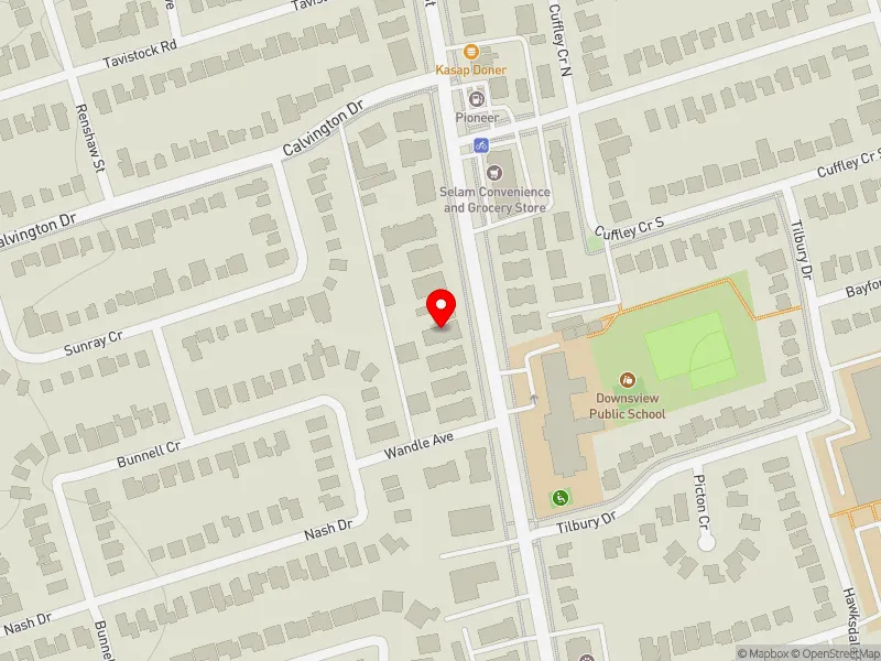 RentSafeTO apartment evaluation map view of 2856 KEELE ST in York Centre, Toronto