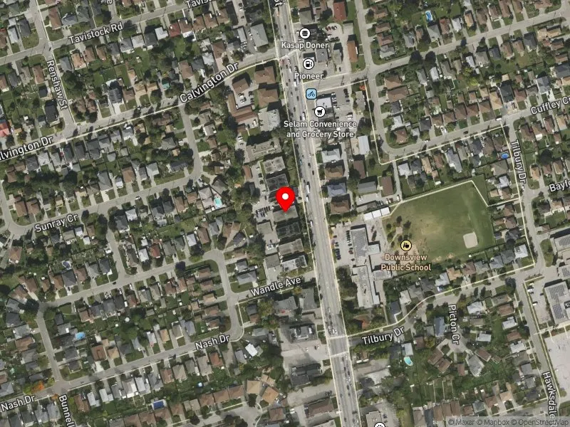 RentSafeTO apartment evaluation satellite view of 2856 KEELE ST in York Centre, Toronto