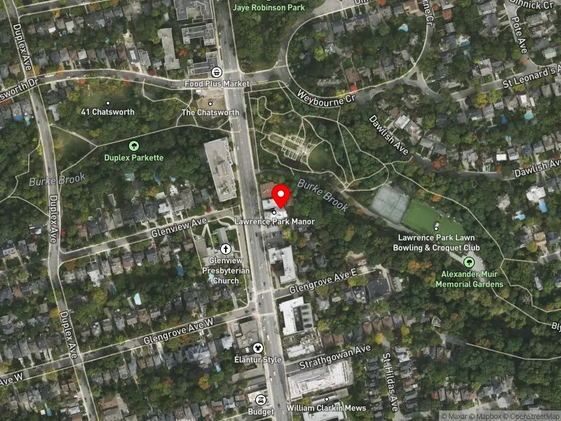 RentSafeTO apartment evaluation satellite view of 2867 YONGE ST in Don Valley West, Toronto