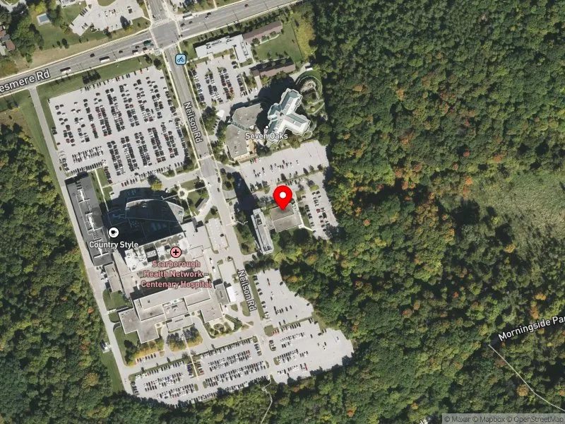 RentSafeTO apartment evaluation satellite view of 2877 A ELLESMERE RD in Scarborough-Guildwood, Toronto