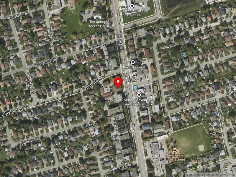 RentSafeTO apartment evaluation satellite view of 2880 KEELE ST in York Centre, Toronto