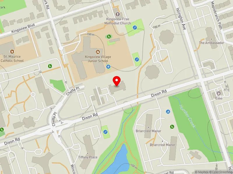 RentSafeTO apartment evaluation map view of 290 DIXON RD in Etobicoke North, Toronto