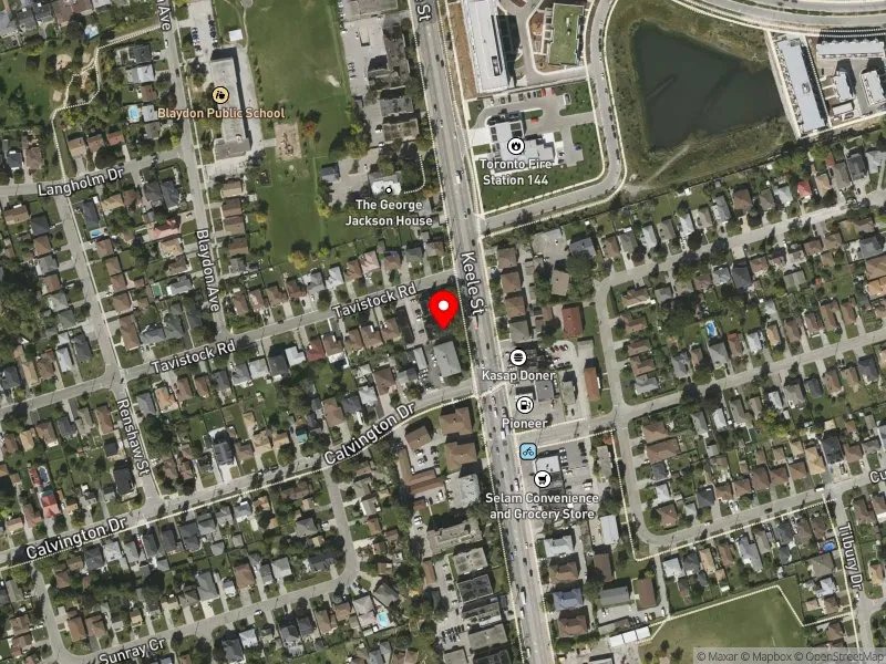 RentSafeTO apartment evaluation satellite view of 2900 KEELE ST in York Centre, Toronto