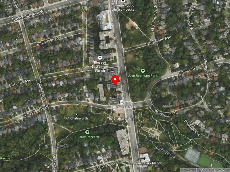 RentSafeTO apartment evaluation satellite view of 2932 YONGE ST in Eglinton-Lawrence, Toronto