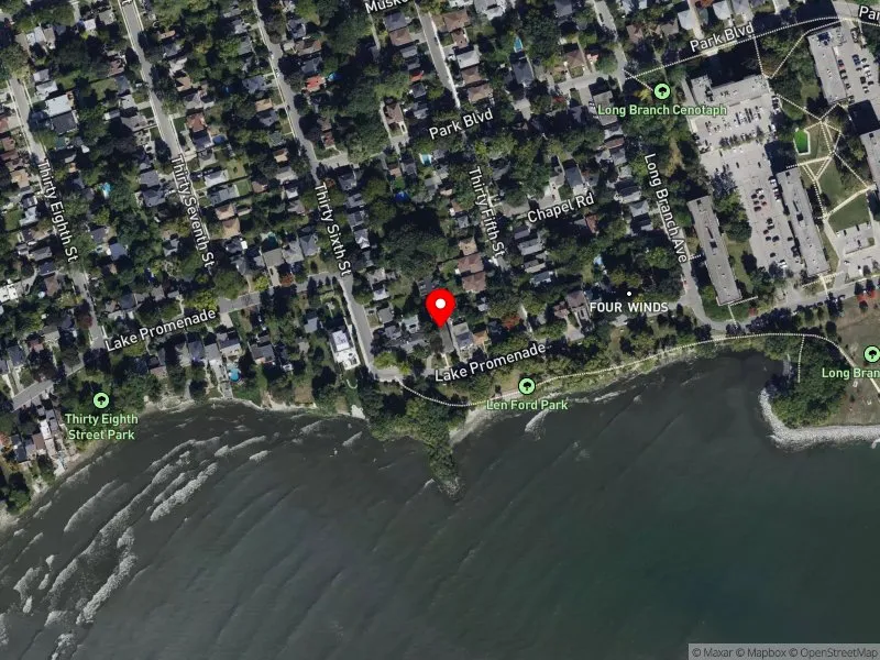 RentSafeTO apartment evaluation satellite view of 294 LAKE PROMENADE in Etobicoke-Lakeshore, Toronto